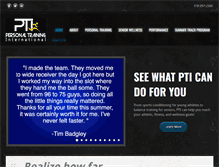 Tablet Screenshot of personaltraininginternational.net